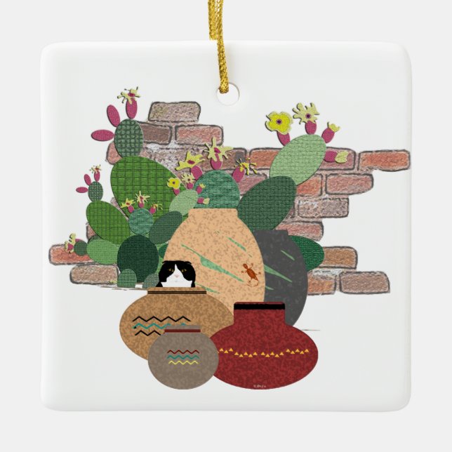 Ornamento de Potes de Clay (Frente)