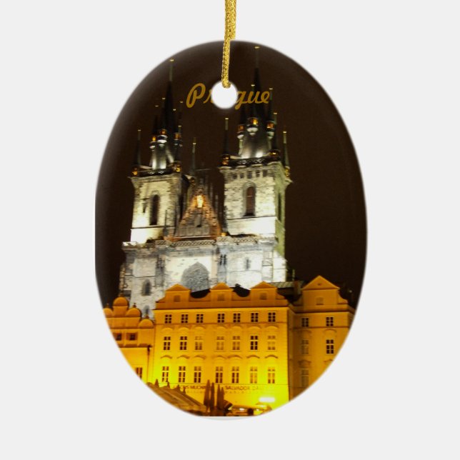 Ornamento de Praga nossa senhora de Tyn (Frente)