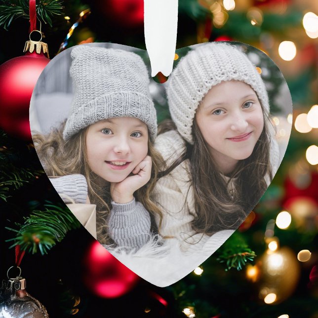 Ornamento de presentes de Natal com Ano ou Texto (Criador carregado)