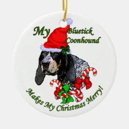 Ornamento de presentes de Natal do Bluetick Coonho