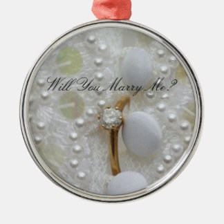 Ornamento de Proposta de Anel Diamond