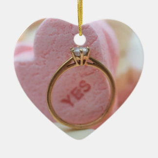 Ornamento de Proposta de Anel Diamond