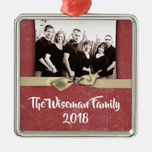 Ornamento de Re-FOTO Personalizado no Natal Dispos