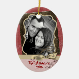 Ornamento de Re-FOTO Personalizado no Natal Dispos