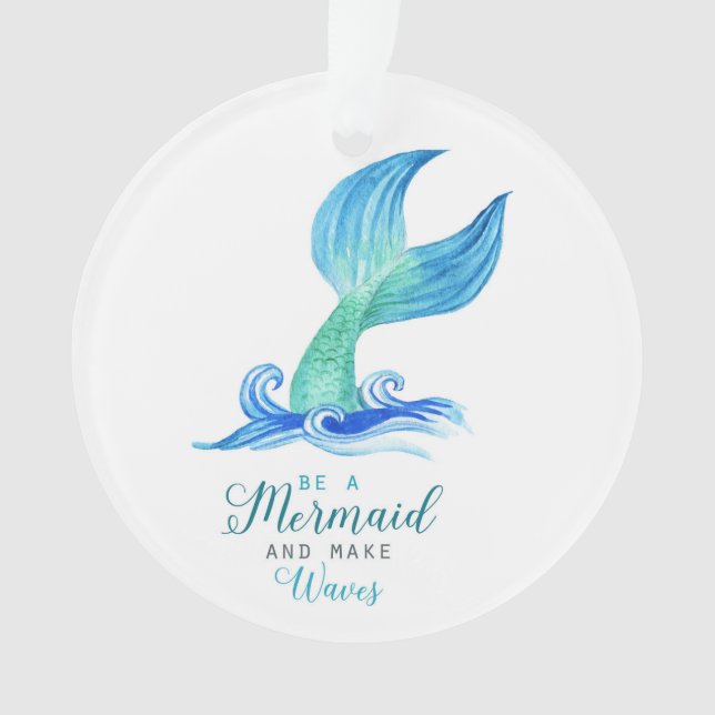 Ornamento de Sereia Personalizado (Frente)