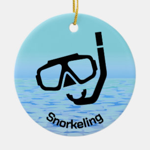 Ornamento de Snorkeling Personalizado