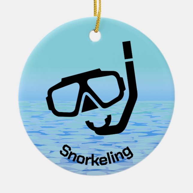 Ornamento de Snorkeling Personalizado (Frente)