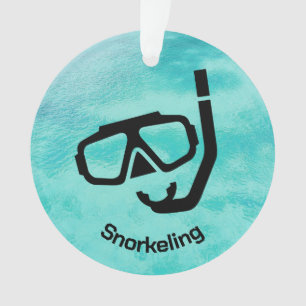 Ornamento de Snorkeling Personalizado