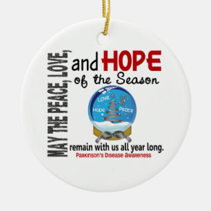 Ornamento de SnowGlobe do Natal 3 da doença de