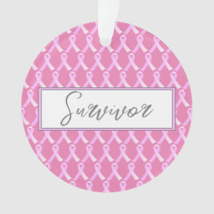Ornamento de Sobrevivência do Câncer da Mama em Fi
