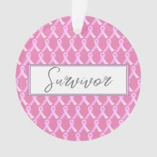 Ornamento de Sobrevivência do Câncer da Mama em Fi
