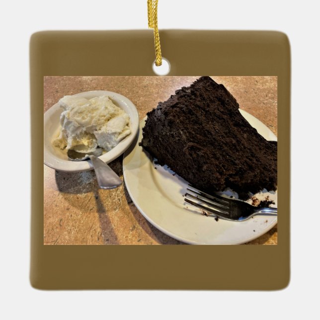 Ornamento de sorvete e Bolo (Frente)