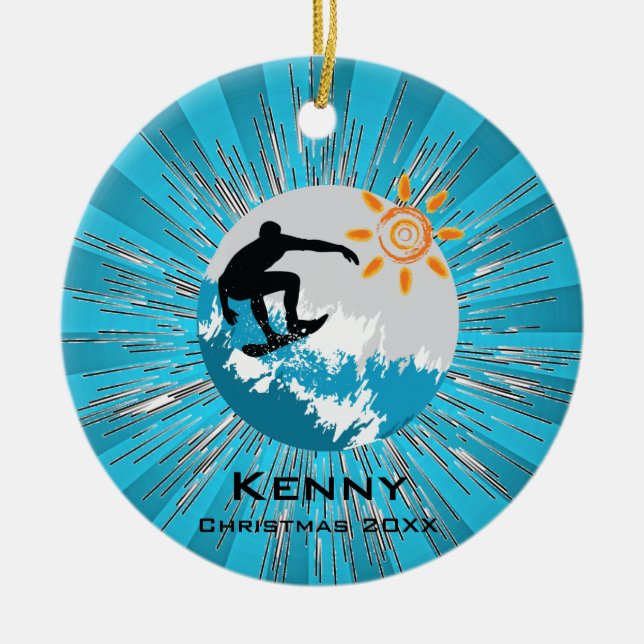 Ornamento de surfe (Frente)