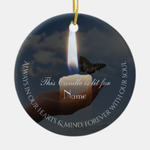 Ornamento de tributo de borboleta da VelaBrancaHAM