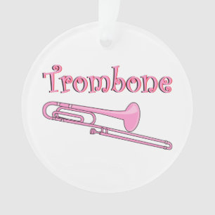 Ornamento de Trombone Rosa