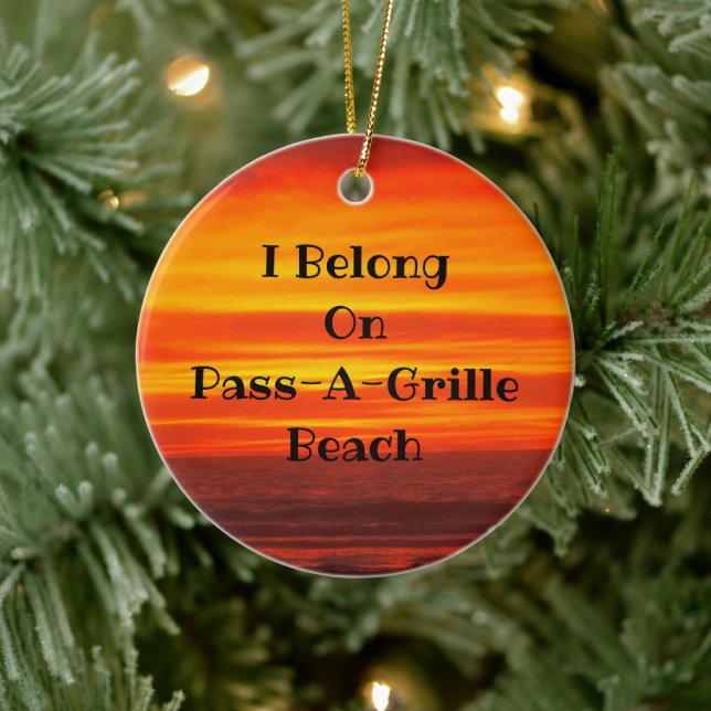 Ornamento de um Círculo Cerâmico de um PassAGille  (Árvore)