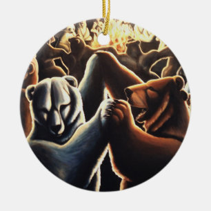 Ornamento de Ursos Dançantes Ofertas de Amor Multi