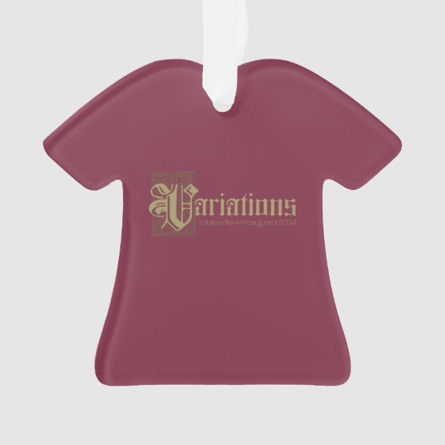 Ornamento de Variações da Guarda Noblesville Winte (Frente)