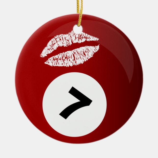 ornamento de várias mensagens do billiards (Frente)