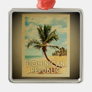Ornamento de Viagens vintage da República Dominica