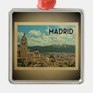Ornamento de Viagens vintage de Espanha Madrid