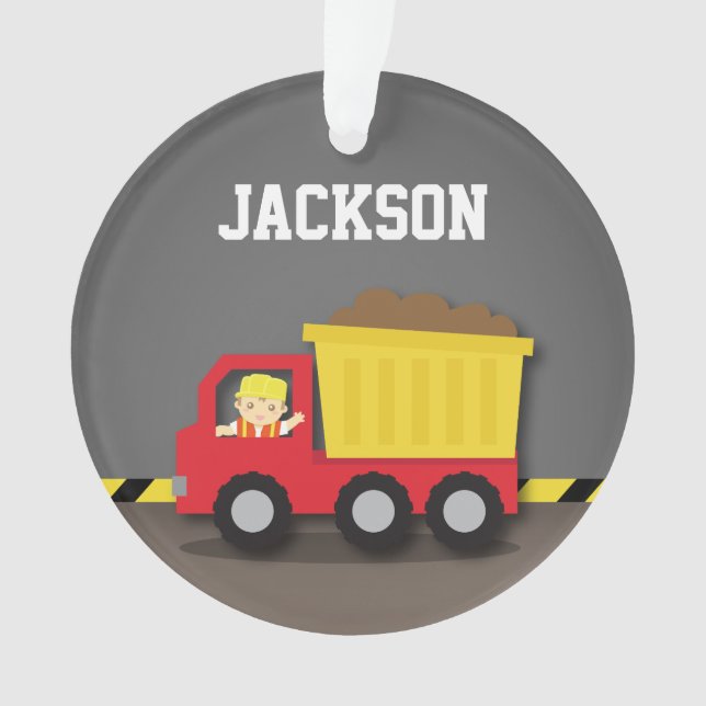 Ornamento Decoração da sala dos meninos do construtor da (Frente)