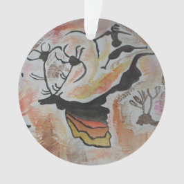 Ornamento Decoração de Árvore Acrílica Abstrato de Arte Cave