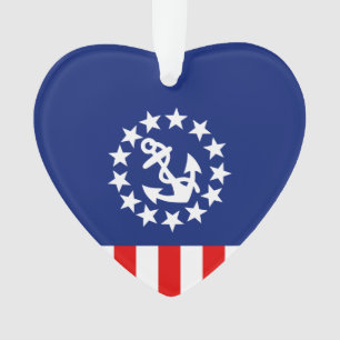 Ornamento Decoração de bandeira do iate americano náutico