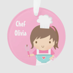 Ornamento Decoração de quarto para meninas Chefzinha Fofa