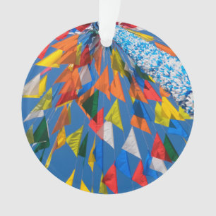 Ornamento Decoração de Sinalizador de Triângulo