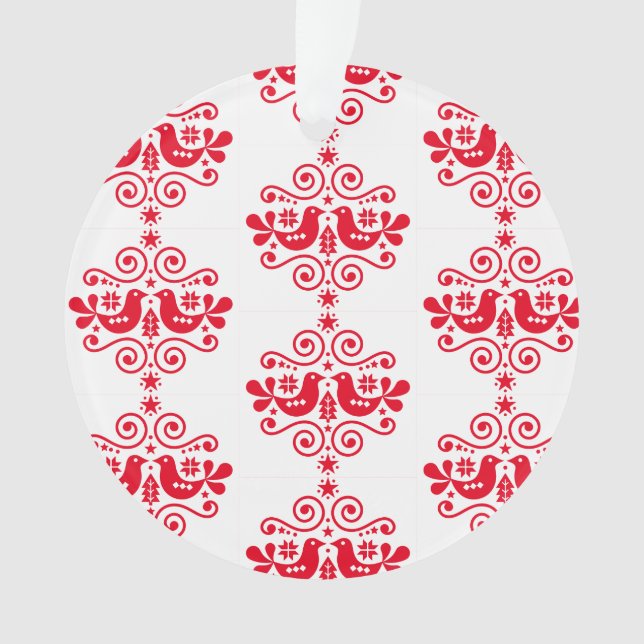 Ornamento Decorações Nórdicas de Natal Escandinavo (Frente)