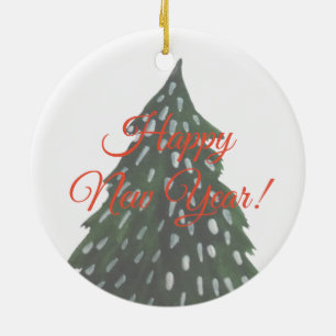 Ornamento decorativo do feliz ano novo