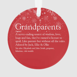 Ornamento Definição de Melhores Avós do Mundo Foto