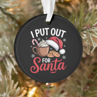 Ornamento Deixei para o Papai Noel Biscoitos de Cacau de Nat