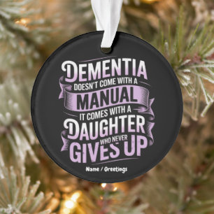 Ornamento Demência não vem com Alzheimer manual