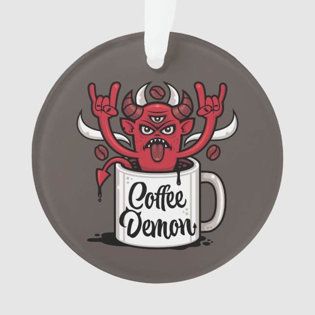 Ornamento Demônio do café (Frente)