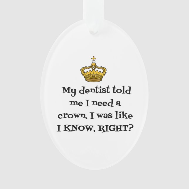 ORNAMENTO DENTISTA CROWN (Frente)