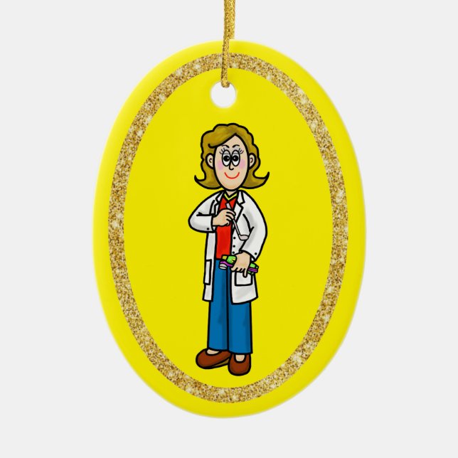 Ornamento Dentista Feminino (Frente)