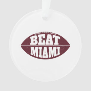Ornamento Derrote Miami Vintage Aggie Futebol Gameday Sábado