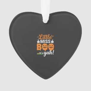 Ornamento Desenho de Abóbora Little Miss Boo Yah de Hallowee