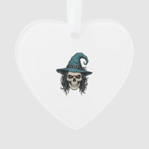 Ornamento Desenho de Camisa Vetorial de Halloween de Caveira