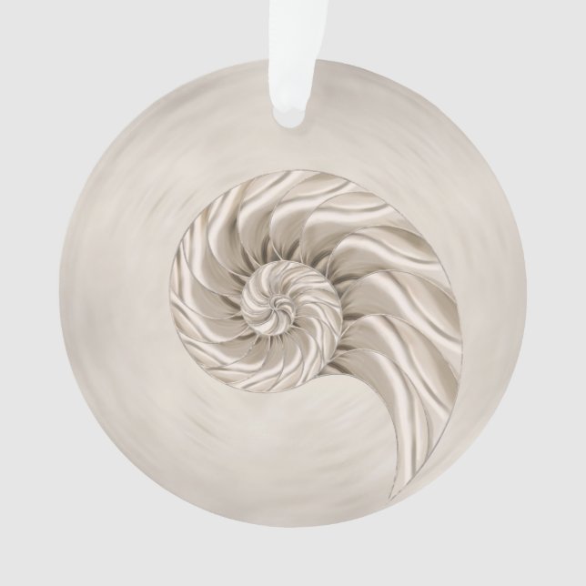 Ornamento Desenho de Nautilus Shell (Frente)