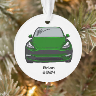 Ornamento Desenho Verde da Mão do Veículo Elétrico SUV