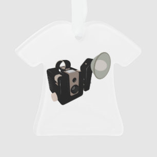 Ornamento Desenho Vintage Camera