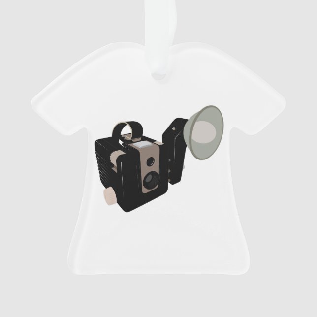Ornamento Desenho Vintage Camera (Frente)