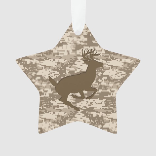 Ornamento Desert Digital Camouflage Deer Camo Patterno (Frente)