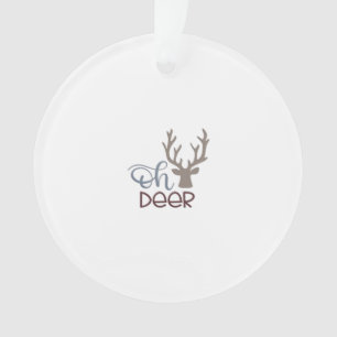 Ornamento Design Clássico Retro Oh Deer
