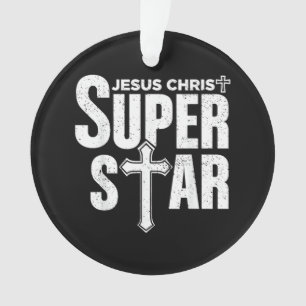 Ornamento Design Cristão Vintage Jesus Jesus Cristo Super 