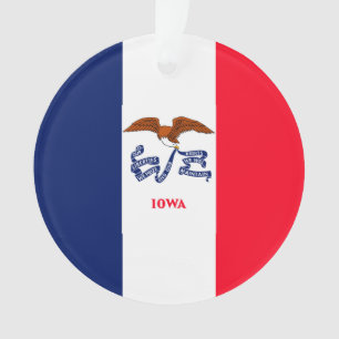 Ornamento Design da bandeira do estado de Iowa
