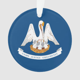 Ornamento Design da bandeira do estado de Louisiana